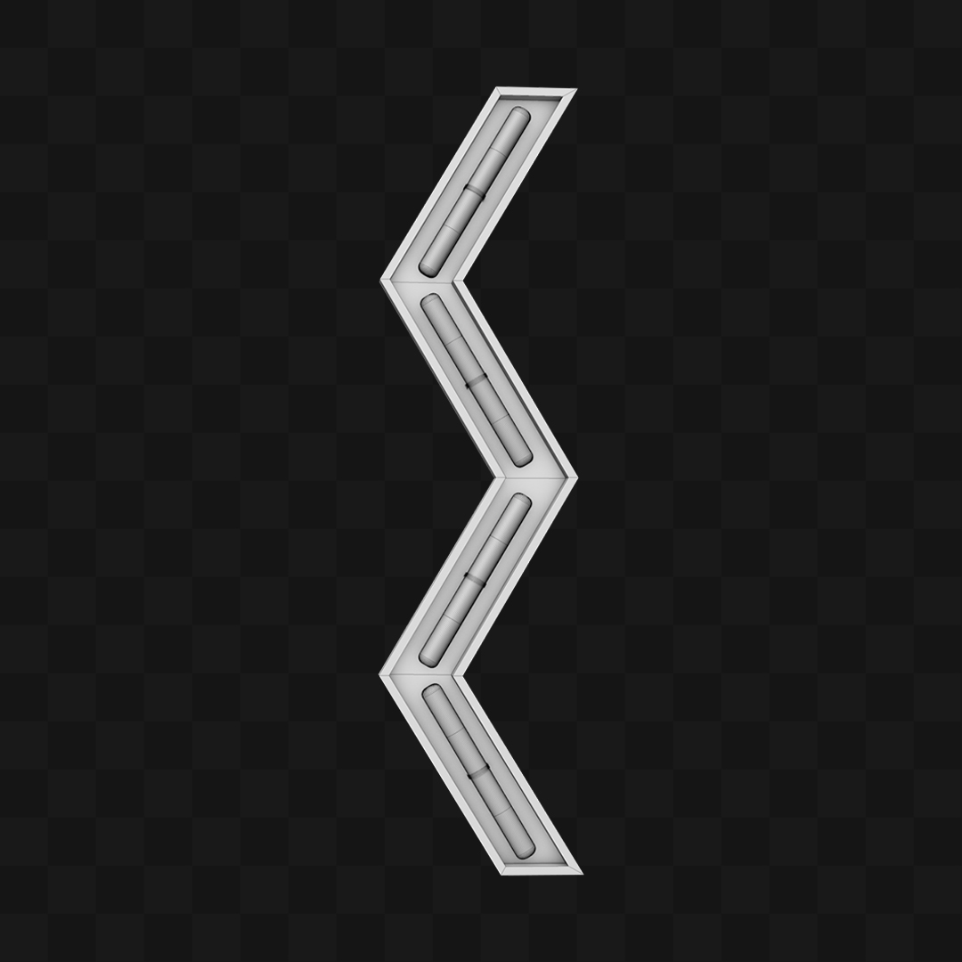 Forma com Luzes Neon - Modelo 3D