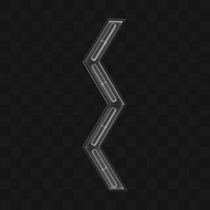 Forma com Luzes Neon - Modelo 3D