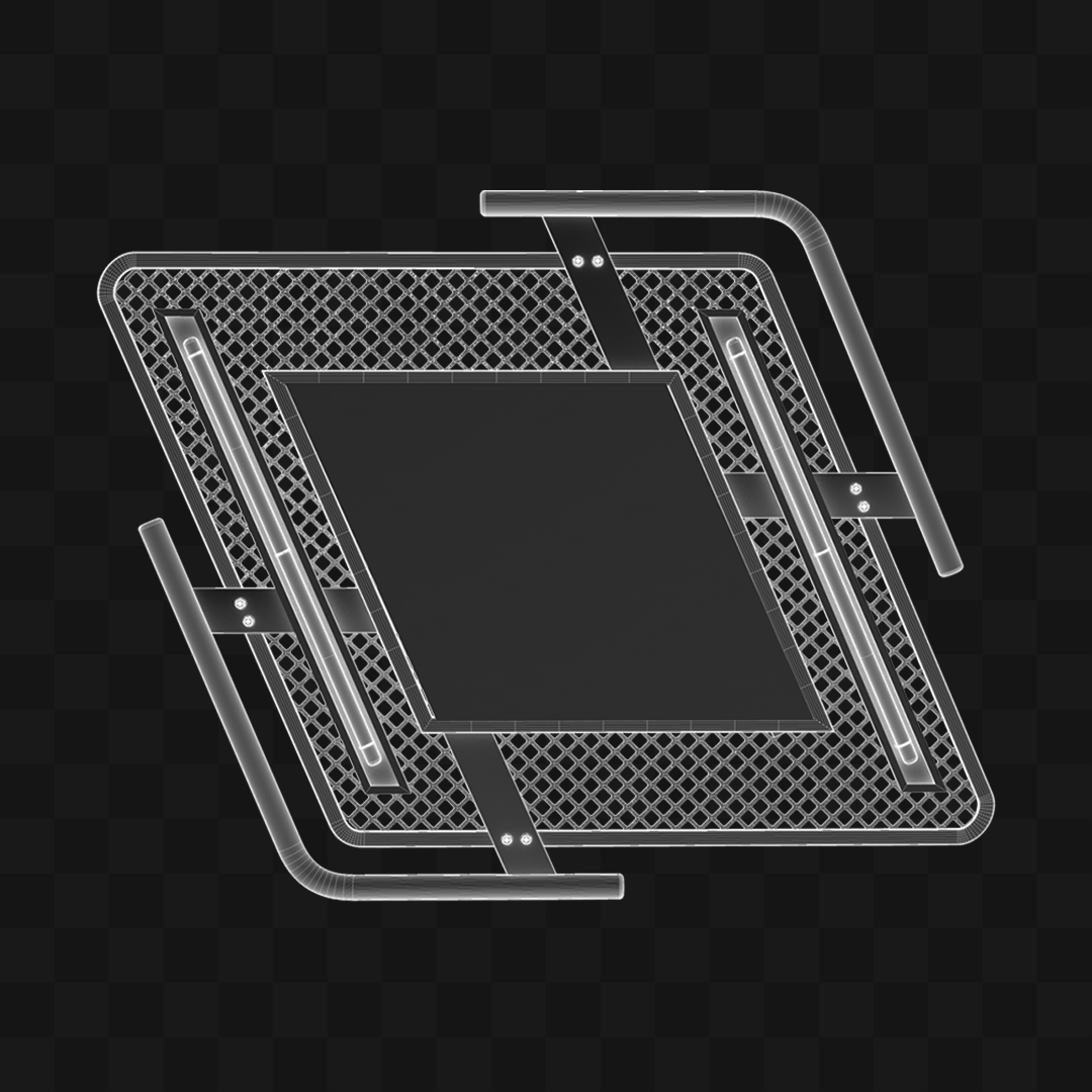 Painel Neon - Modelo 3D