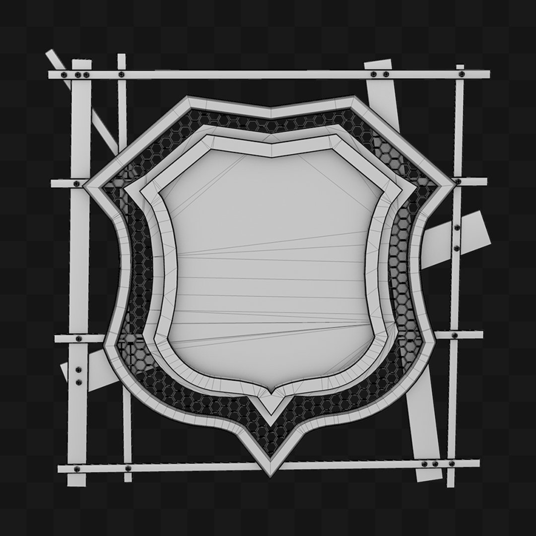 Painel Perfurado - Modelo 3D