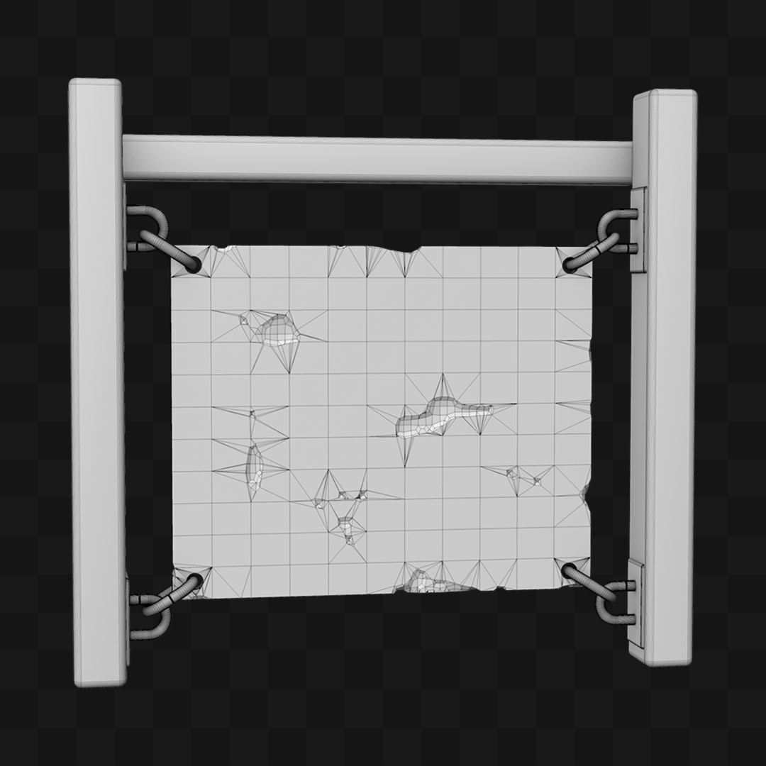 Placa com Suporte - Modelo 3D