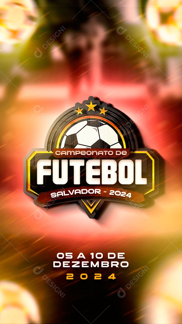 Social Media Story Campeonato De Futebol PSD Editável