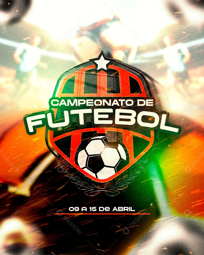 Social Media Feed Campeonato De Futebol PSD Editável