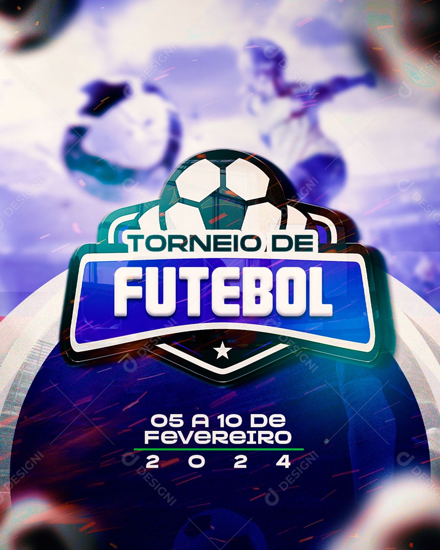 Editable Social Media Feed Soccer Tournament PSD