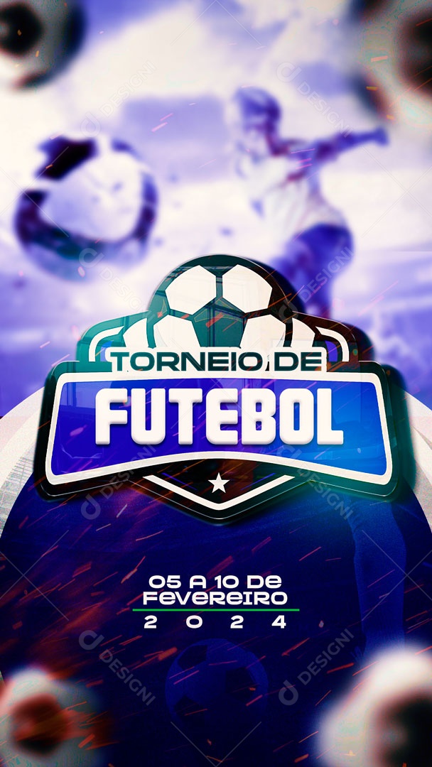Social Media Story Torneio De Futebol PSD Editável