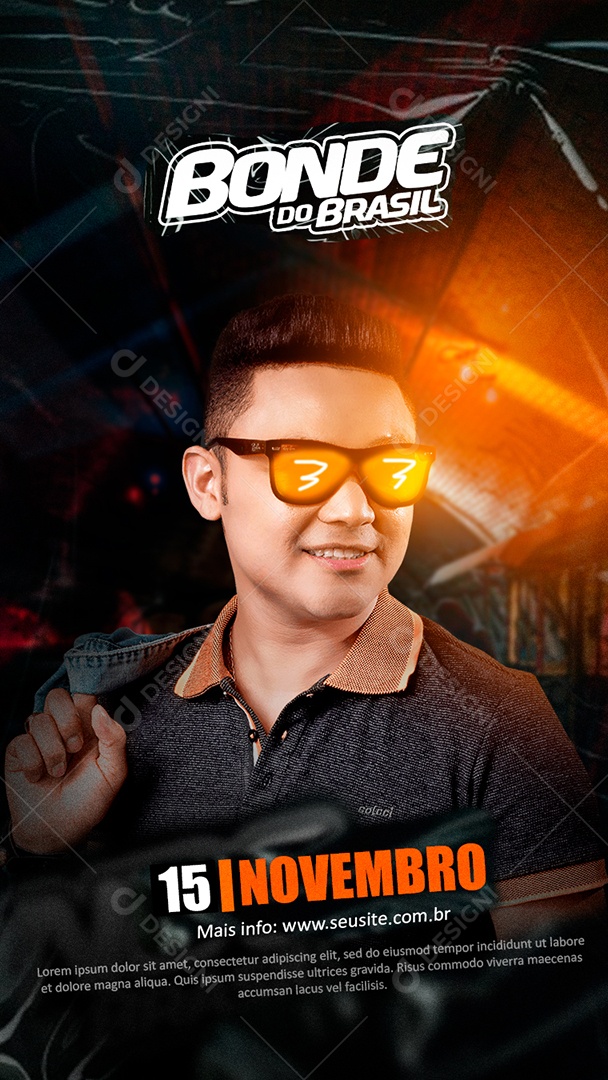 Story Flyer Bonde Do Brasil 15 de Novembro Social Media PSD Editável