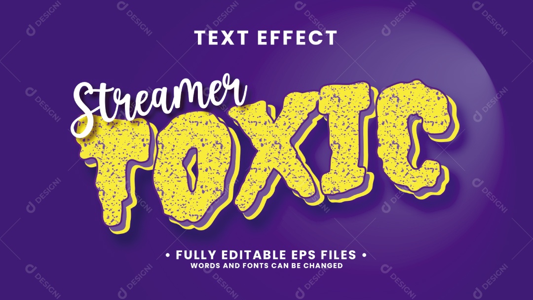 Efeito de Texto Ilustração Vetor EPS Editável