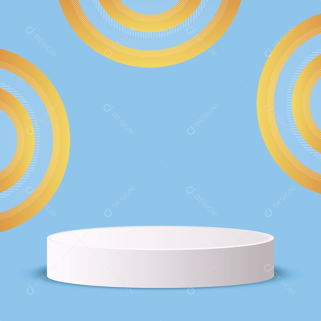 Modelo de Pódio Ilustração Vetor EPS Editável