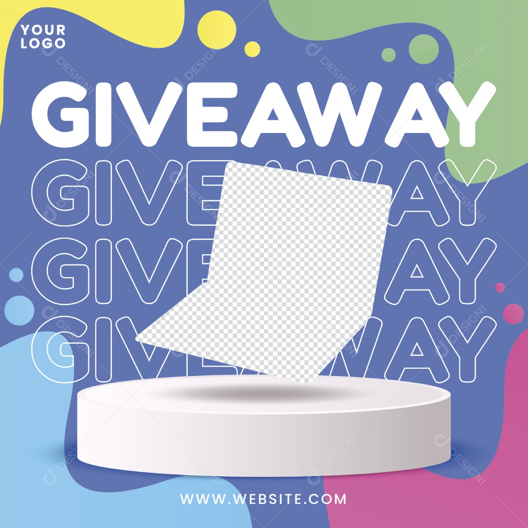 Modelo de Pódio Ilustração Vetor EPS Editável