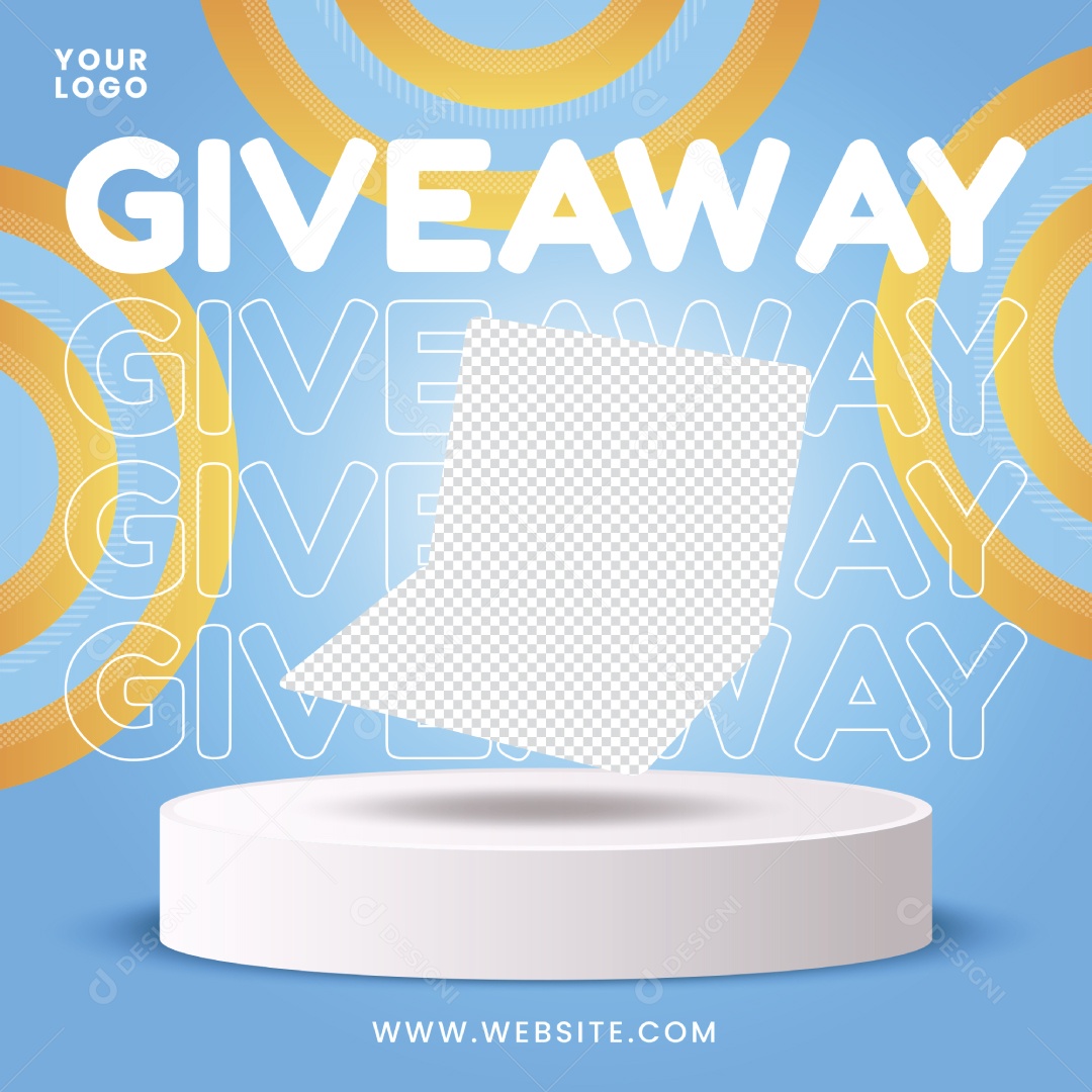 Modelo de Pódio Ilustração Vetor EPS Editável