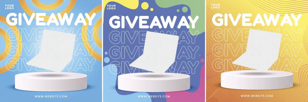 Modelo de Pódio Ilustração Vetor EPS Editável