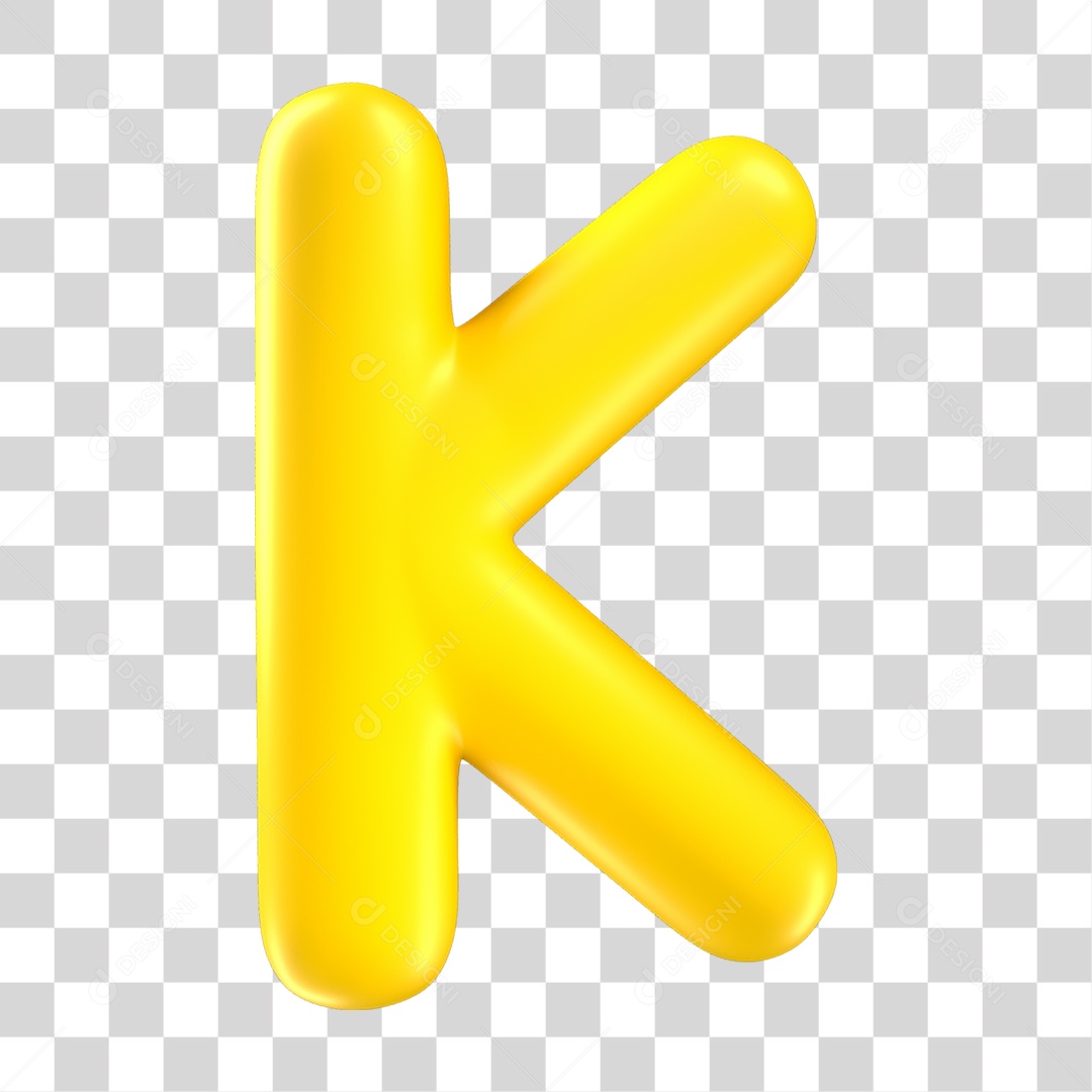 Alfabeto Letra K PNG Transparente