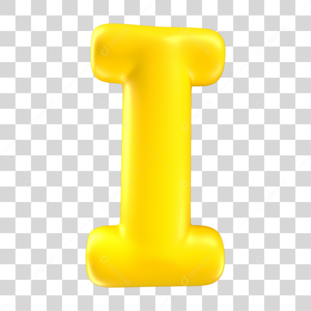 Alfabeto Letra I PNG Transparente