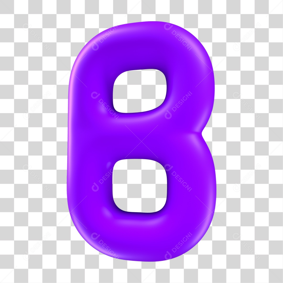 Alfabeto Letra B PNG Transparente