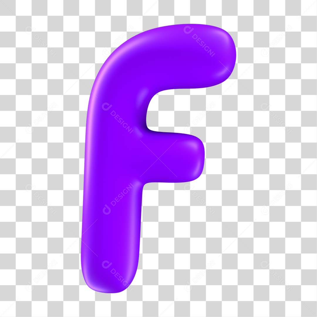 Alfabeto Letra F PNG Transparente