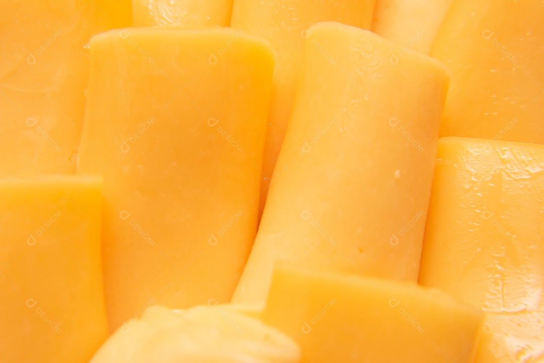 Super close de rolinhos de queijo mussarela