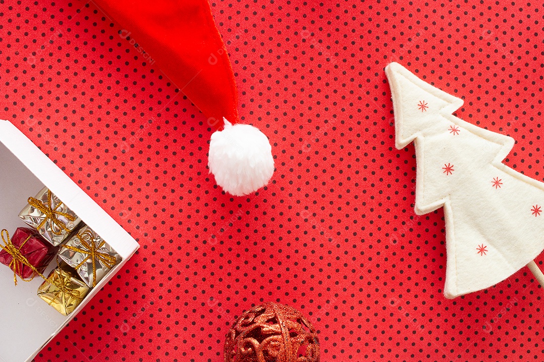 Detalhes de enfeites natalinos