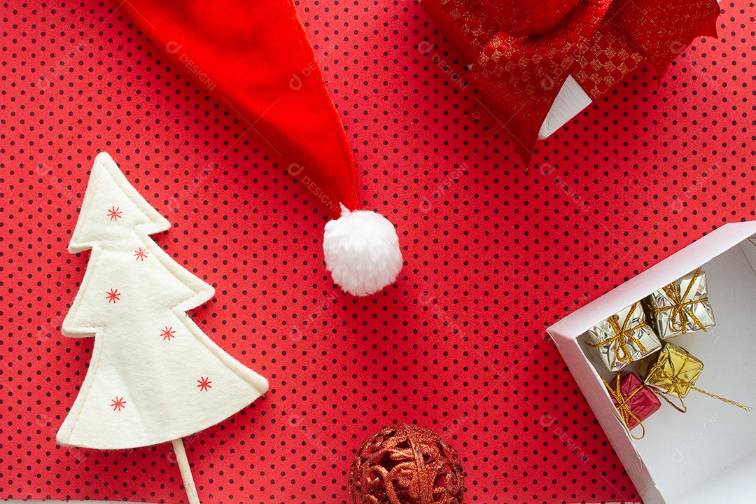 Detalhes de enfeites natalinos