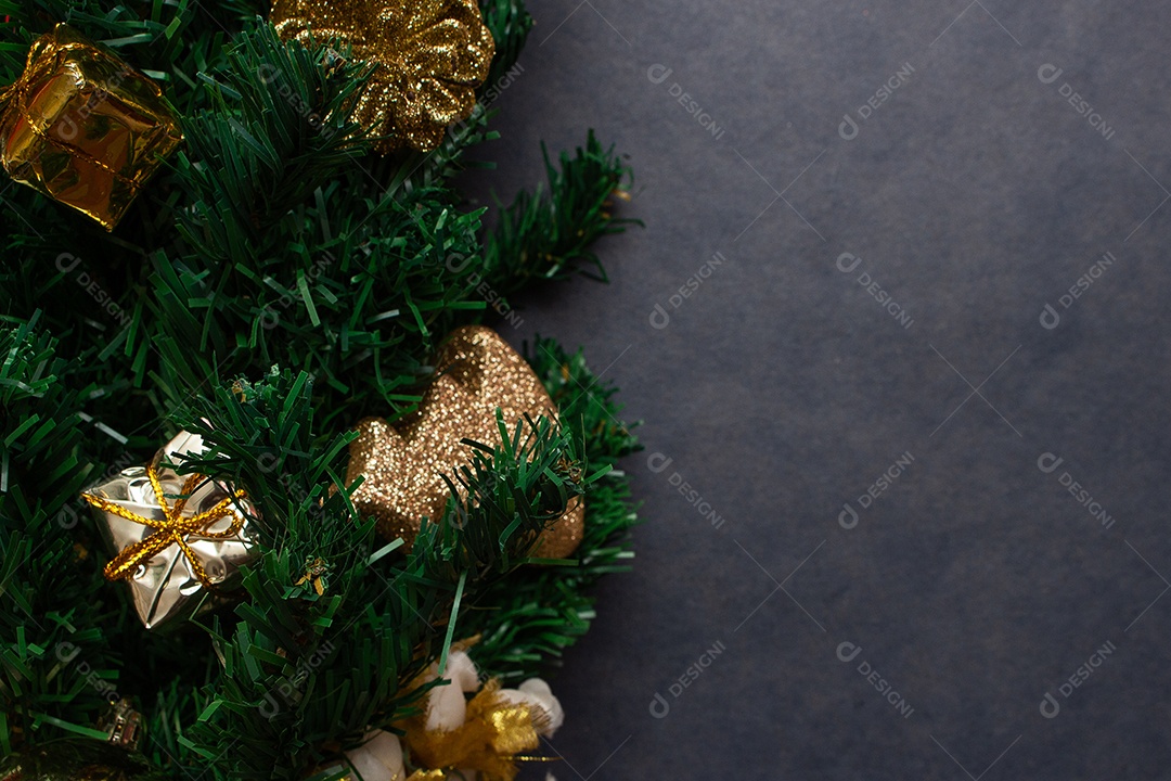 Christmas decoration with tree ornaments