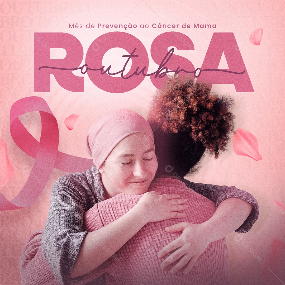 Mês De Prevenção Ao Câncer De Mama Outubro Rosa Social Media PSD Editável