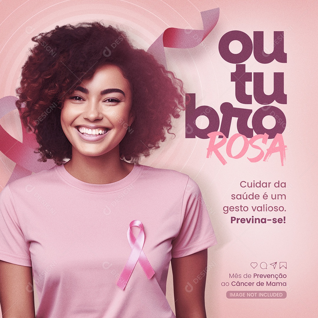 Outubro Rosa Um Gesto Valioso Social Media PSD Editável