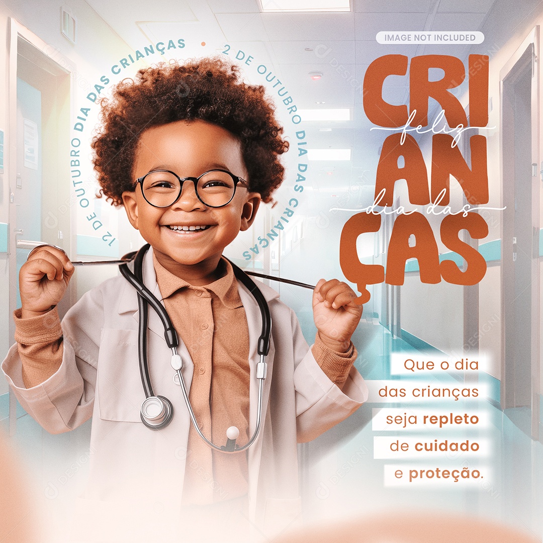 Social Media 12 De Outubro Dia Das Crianças PSD Editável