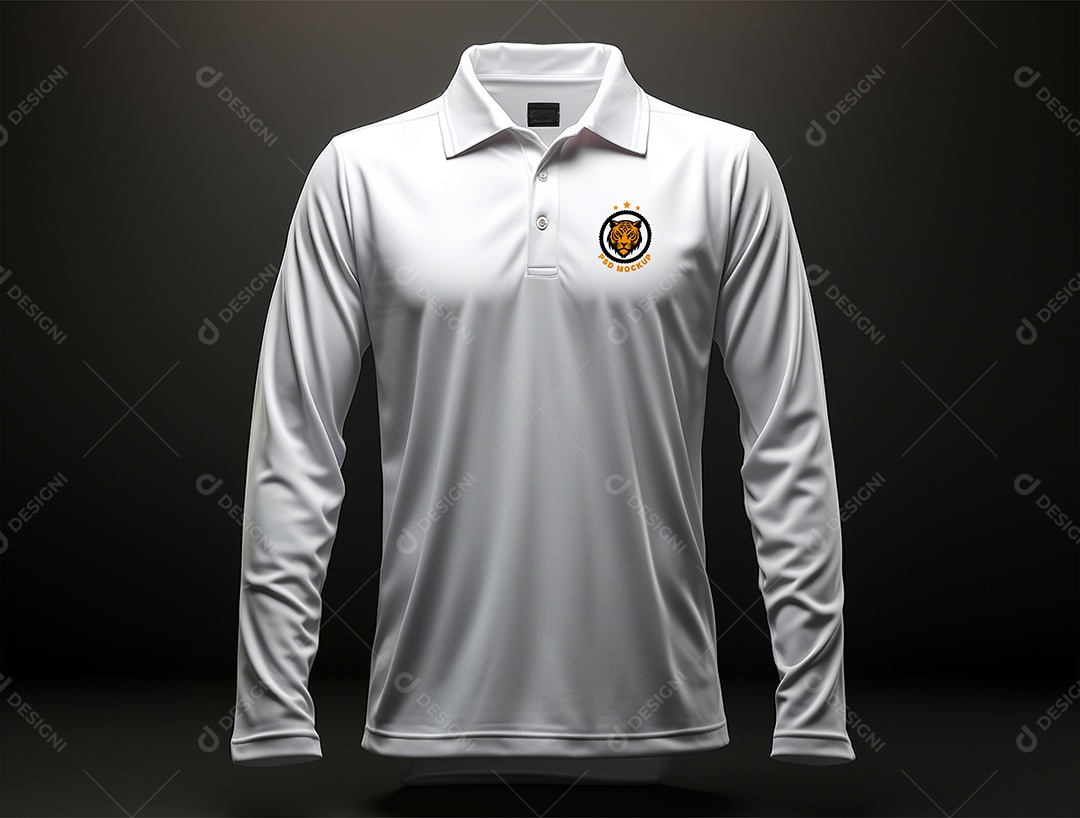 Mockup Camiseta Manga Longa PSD Editável