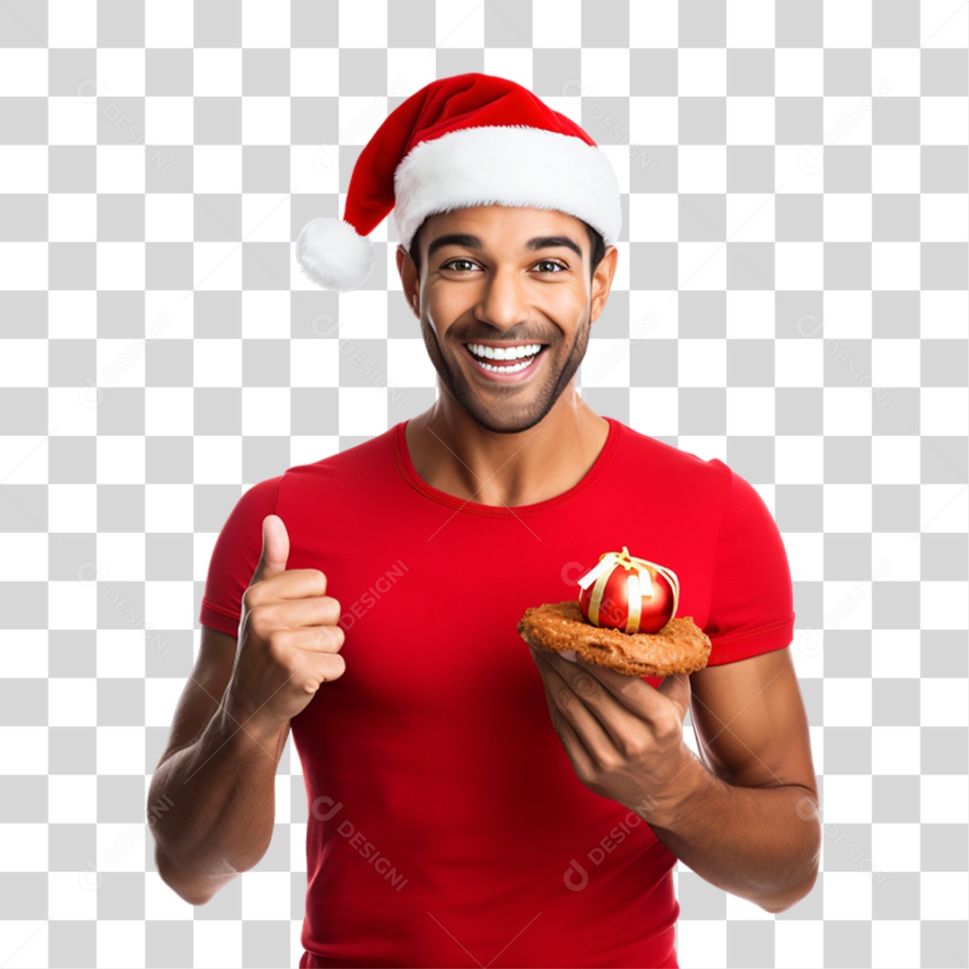 Homem Vestido Para o Natal PNG Transparente