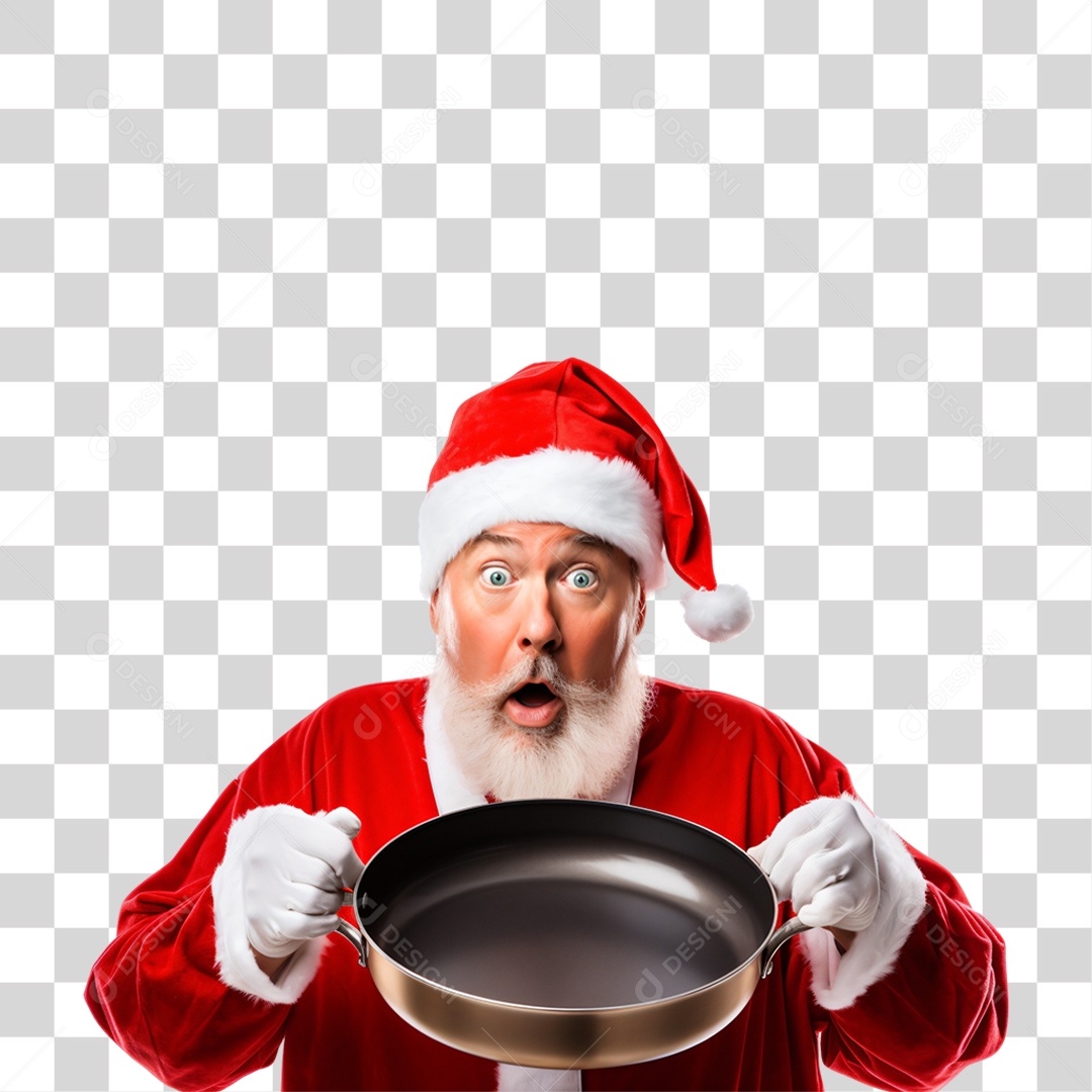 Homem Vestido de Papai Noel Para Comemoração de Natal PNG Transparente