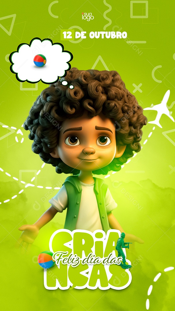 Story Dia Das Crianças 12 de Outubro Social Media PSD Editável