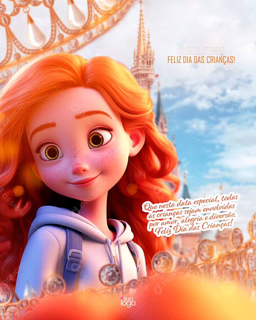 Feliz Dia Das Crianças 12 de Outubro Social Media PSD Editável