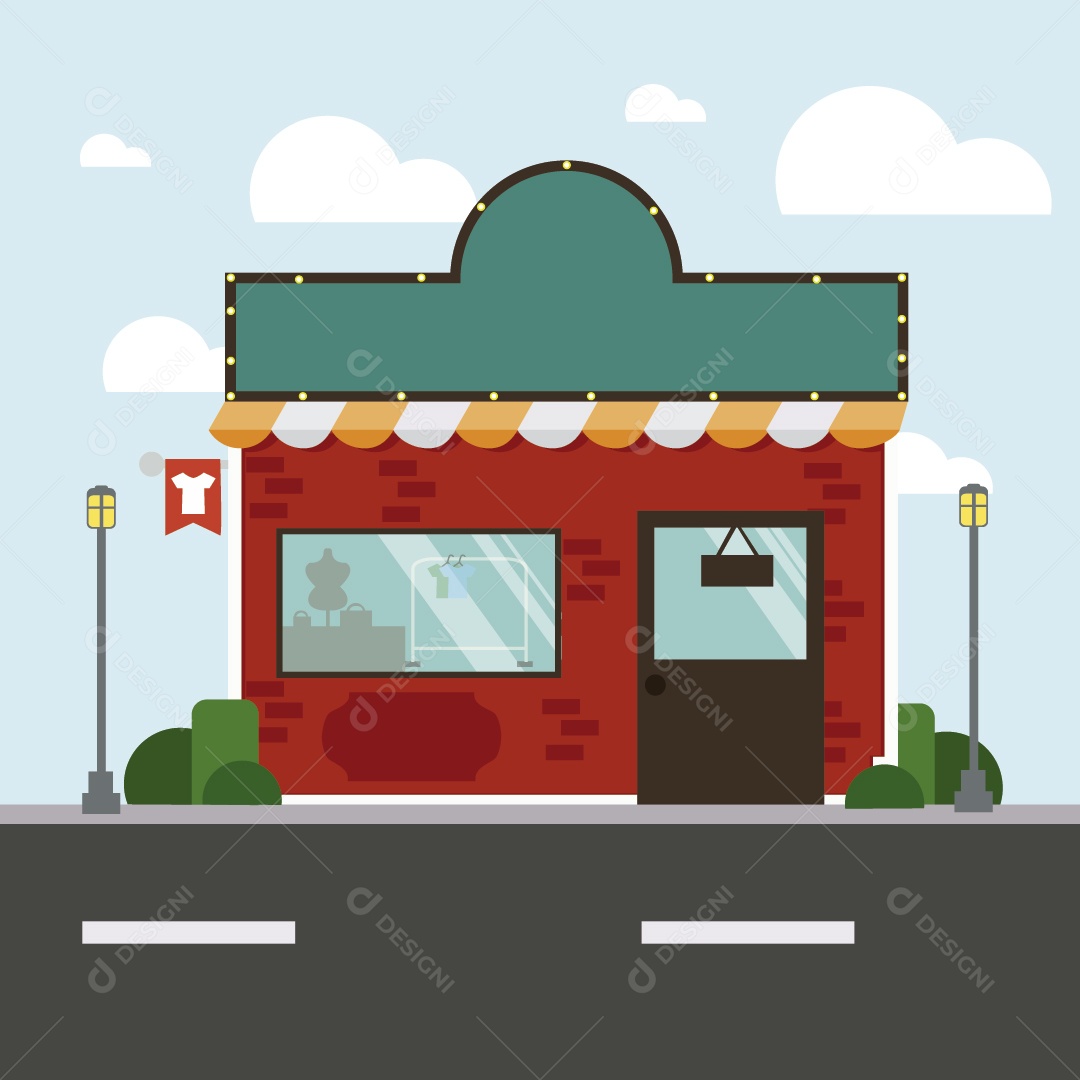 Loja Ilustração Vetor EPS