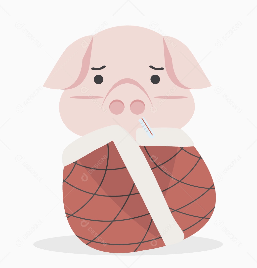 Porquinho Ilustração Vetor EPS