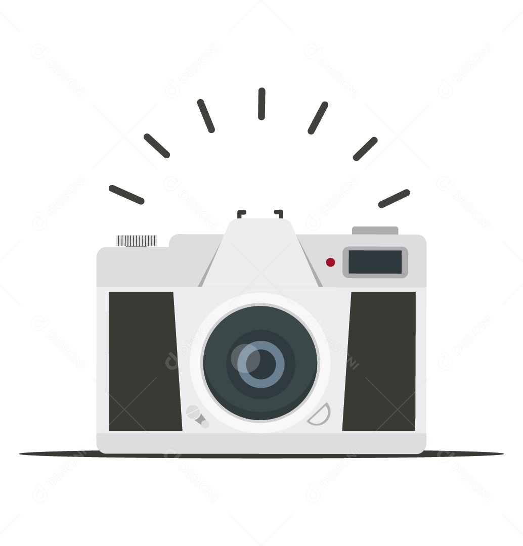 Câmera Fotográfica Ilustração Vetor EPS