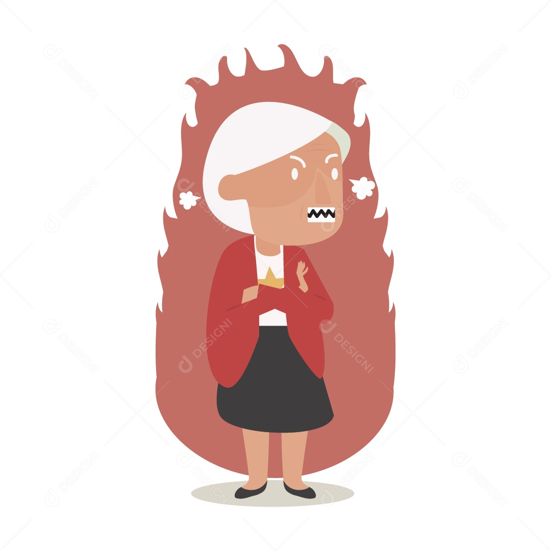 Chefe Zangada Ilustração Vetor EPS