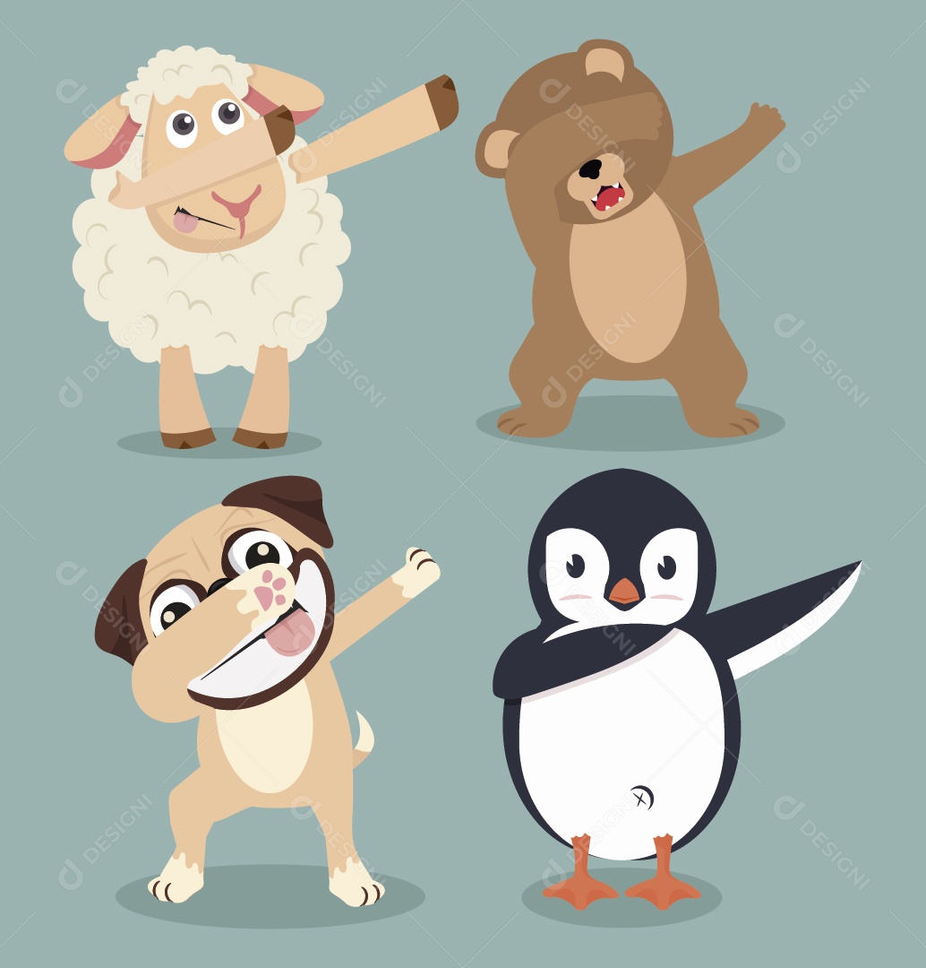 Animais Ilustração Vetor EPS