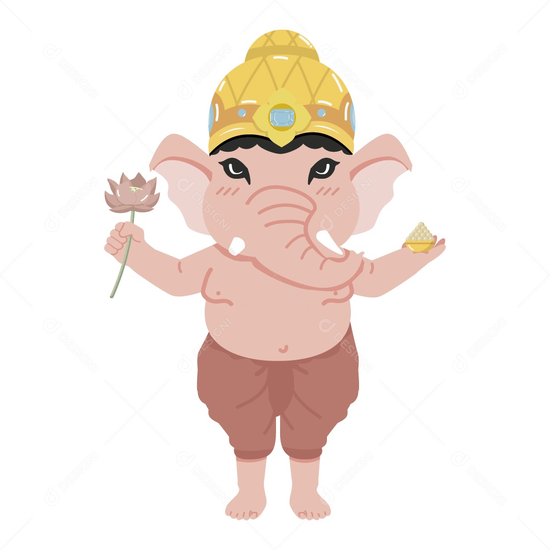 Deus Hindu ganesha Ilustração Vetor EPS