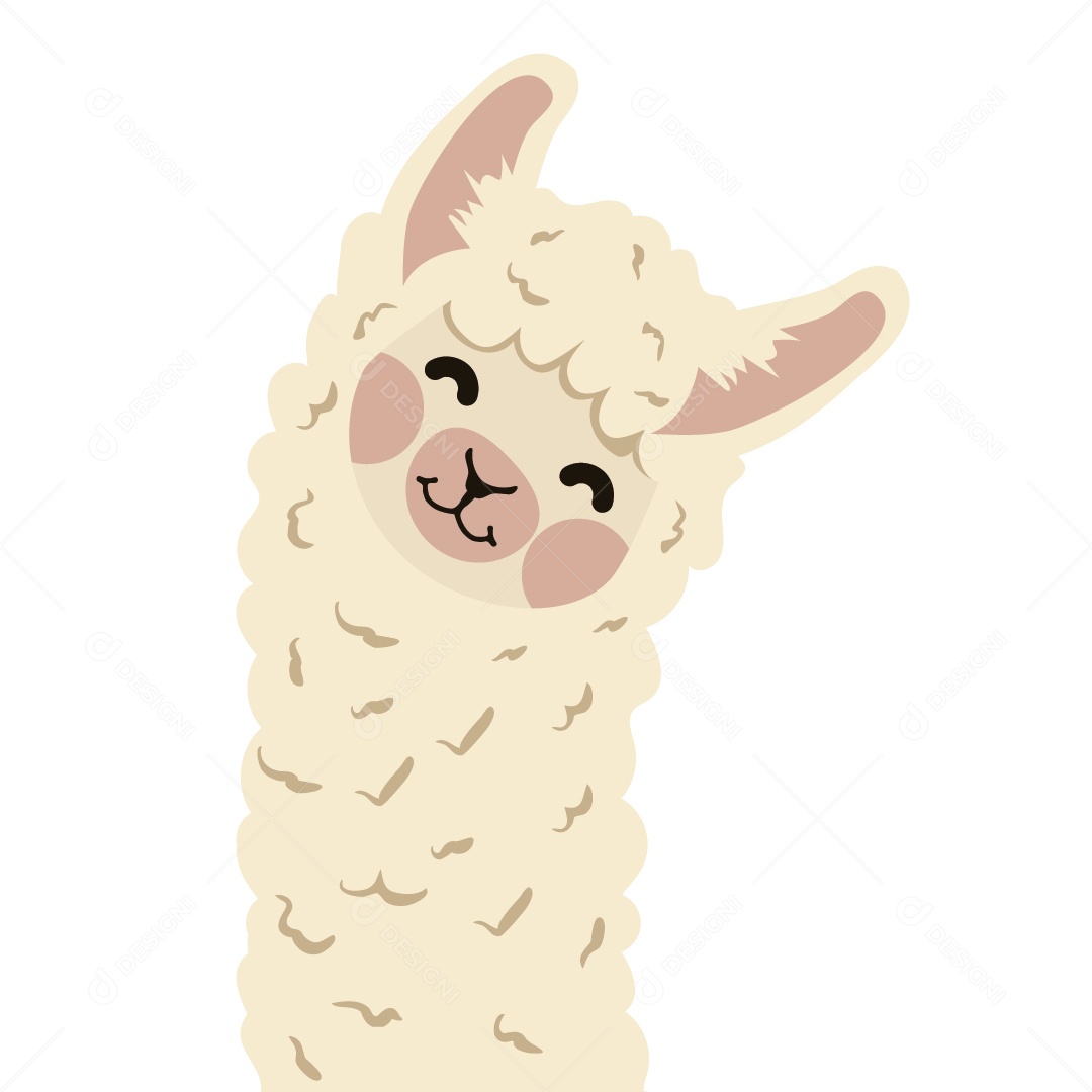 Lhama Ilustração Vetor EPS