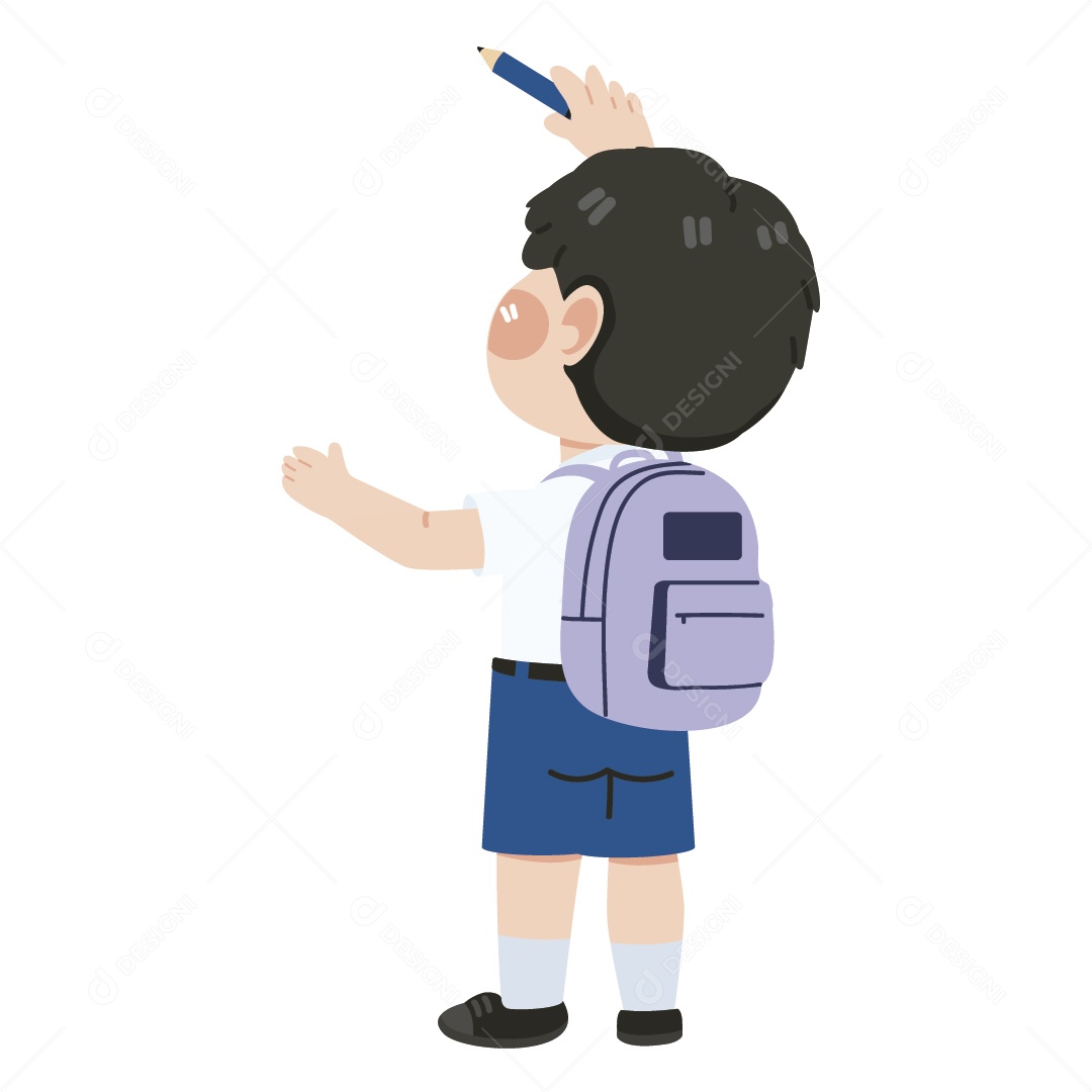 Estudante Ilustração Vetor EPS