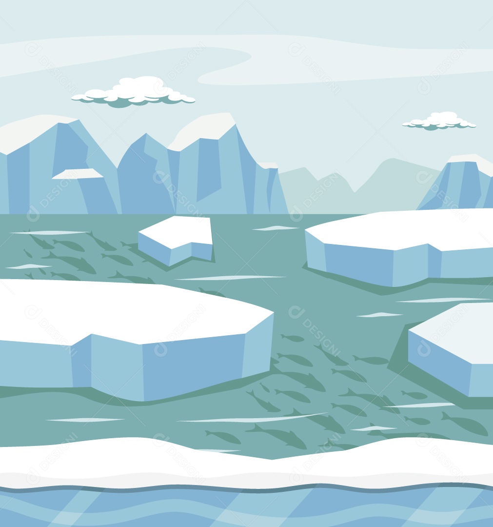 Cenário Ilustração Vetor EPS