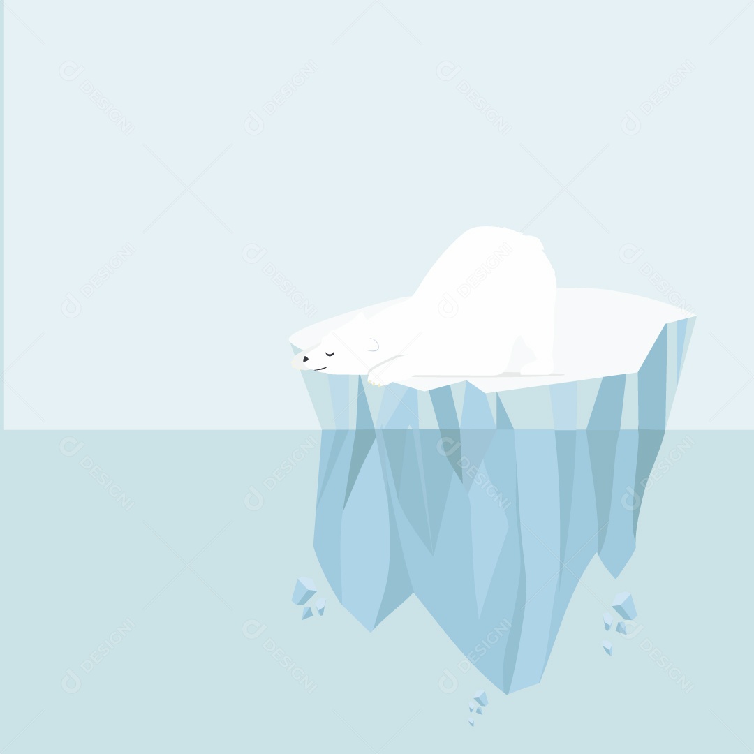 Iceberg Ilustração Vetor EPS