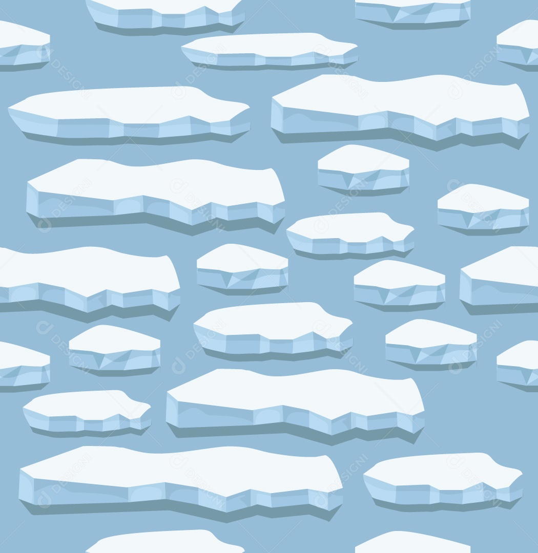 Cenário Ártico Ilustração Vetor EPS