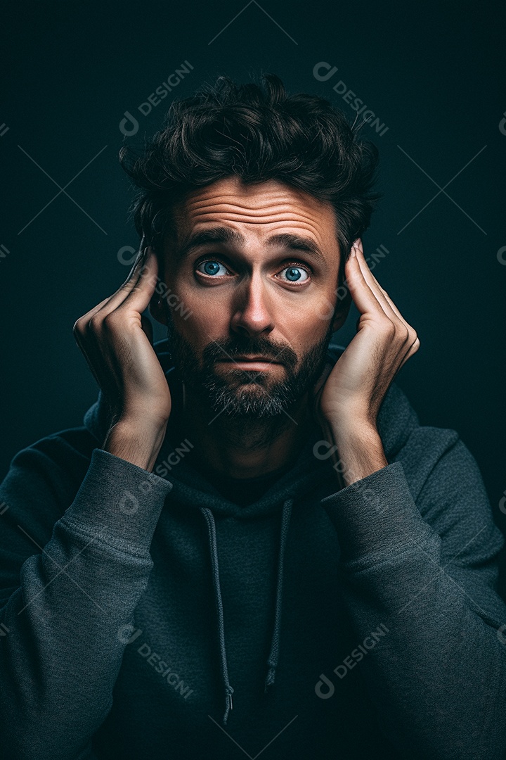 Homem em combinação maluca