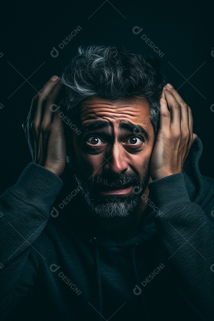 Homem em combinação maluca