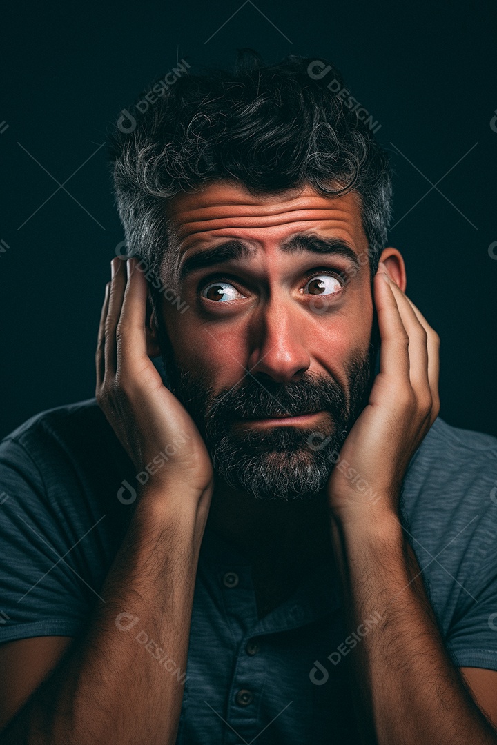 Homem em combinação maluca