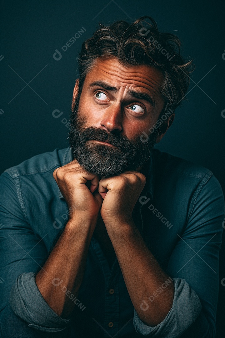 Homem em combinação maluca