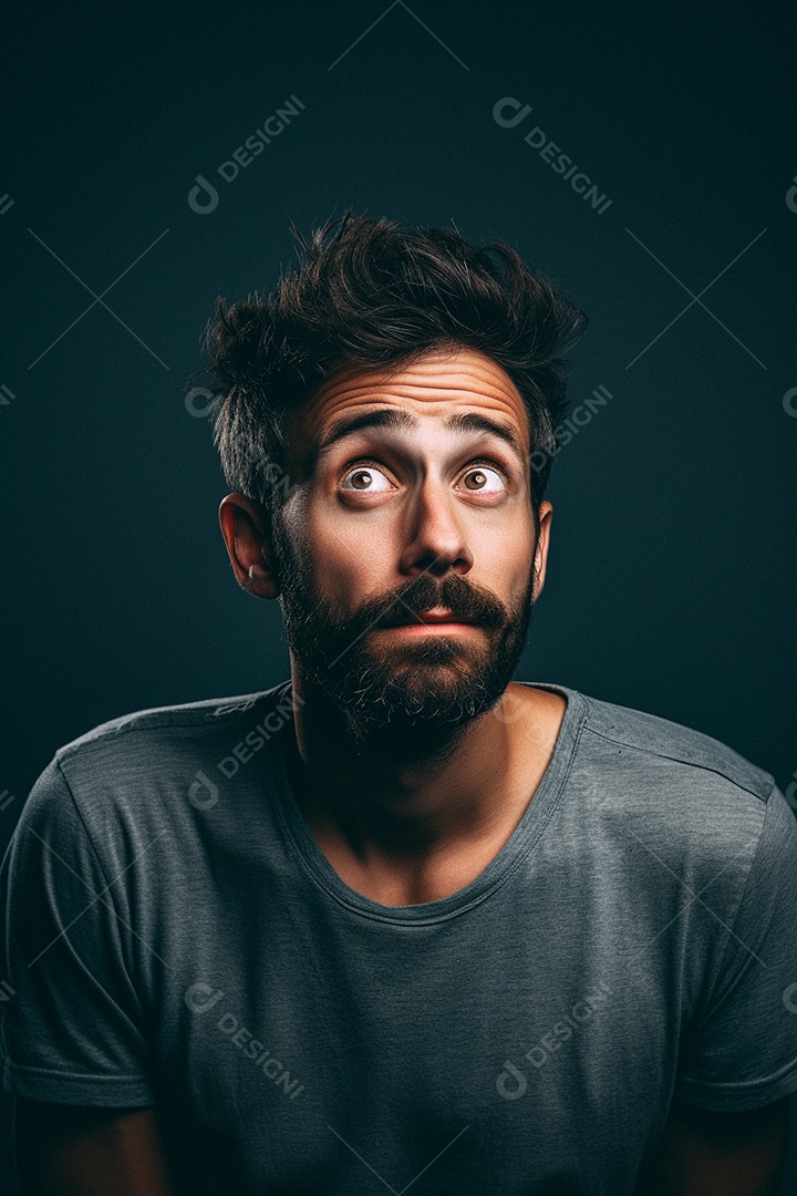 Homem em combinação maluca