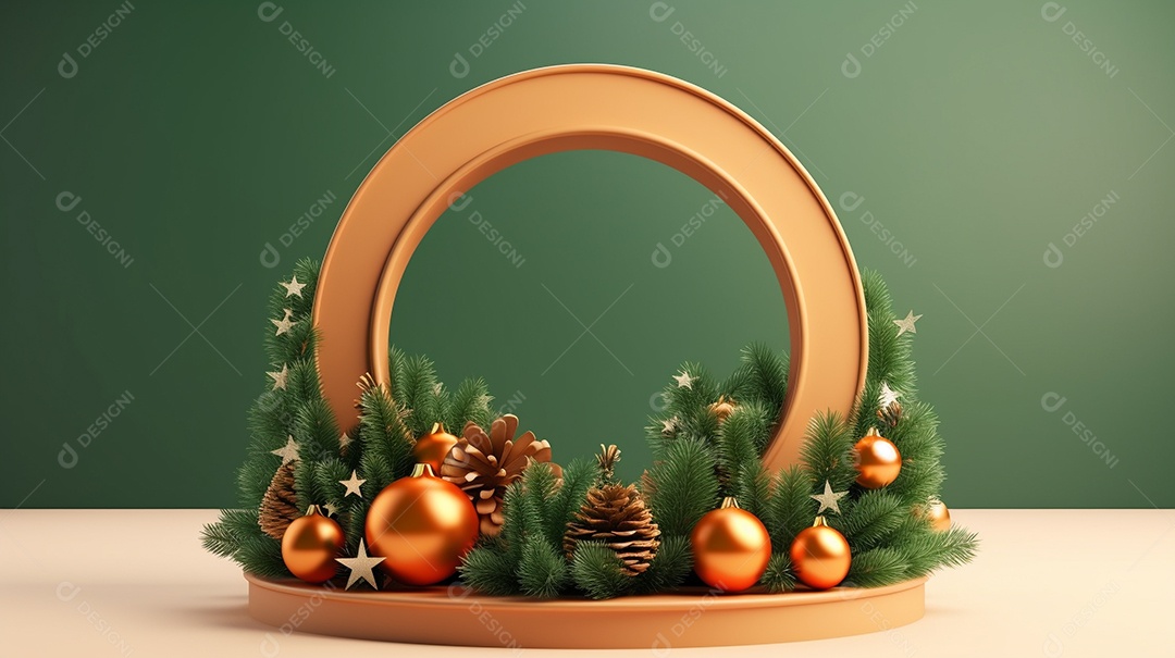 Exibição de pódio 3D