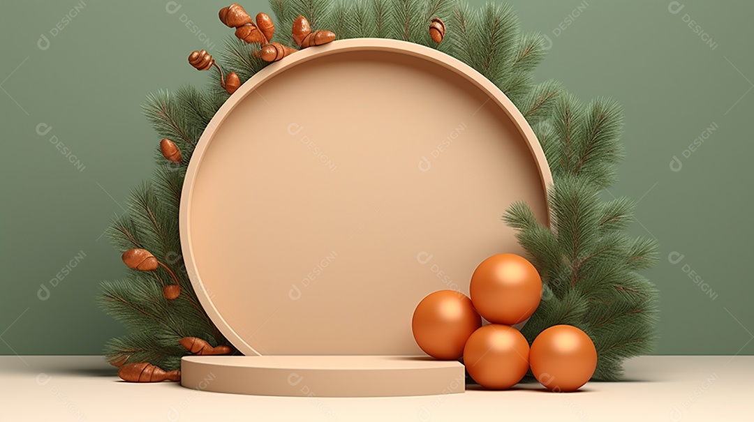 Exibição de pódio 3D