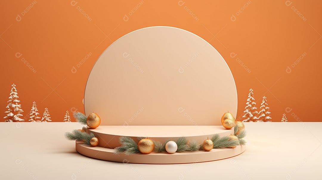 Exibição de pódio 3D